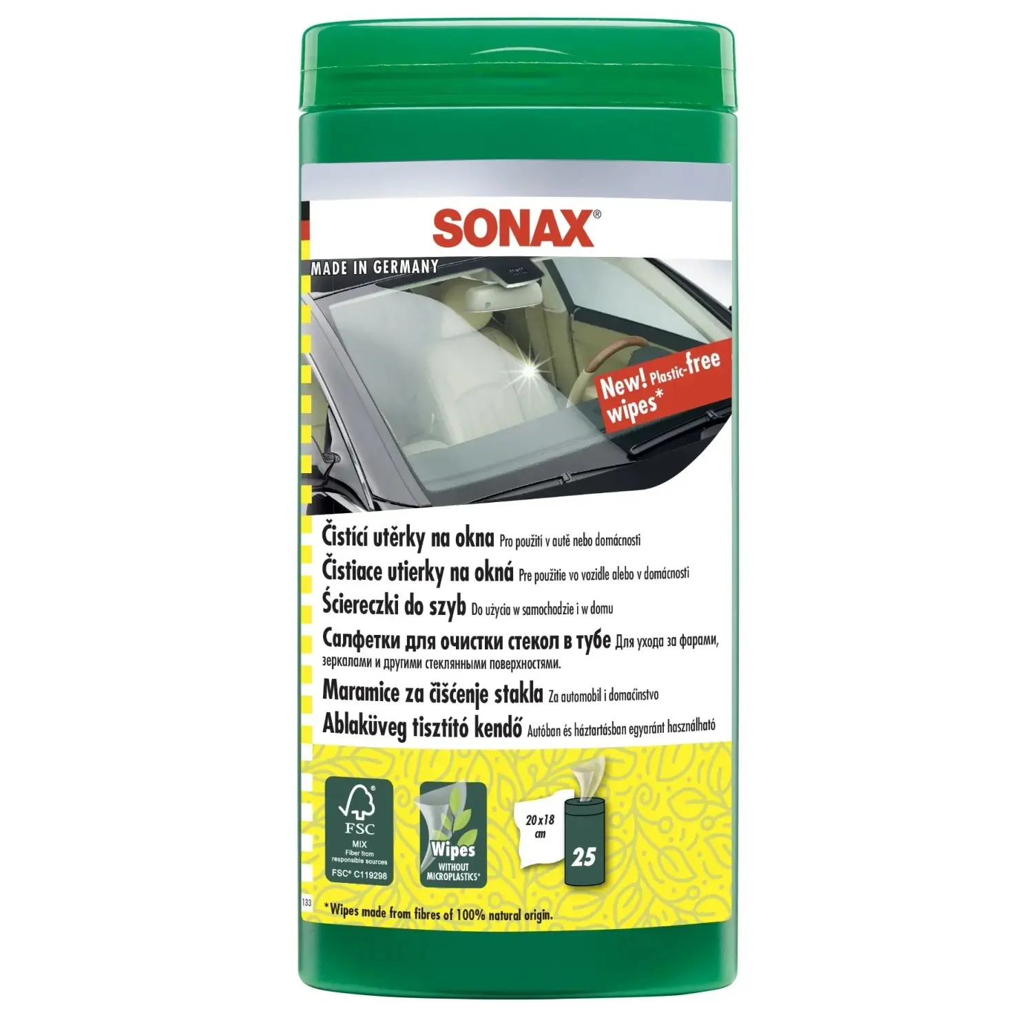 Čisticí ubrousky na okna Sonax Scheiben Reinigungs Tücher (25 Pack)