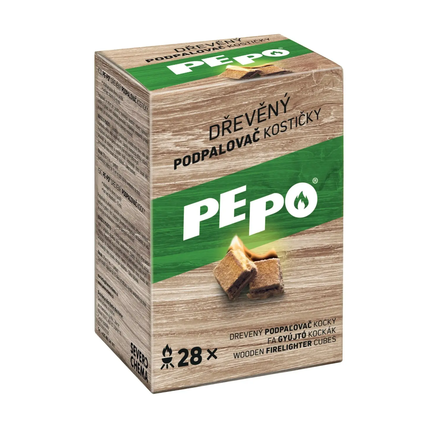 PE-PO PE PO dřevěný podpalovač(28ks/kra)kostič