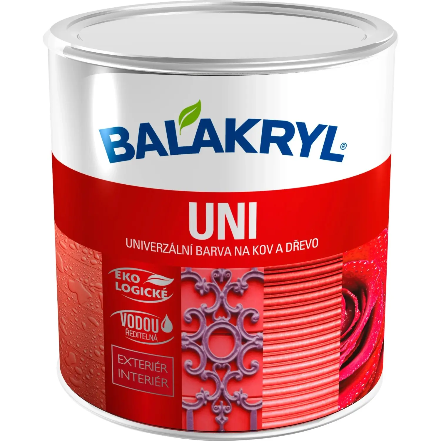 BALAKRYL Univerzální barva na kov a dřevo UNI LESK 0615 slonová kost 0,7 kg