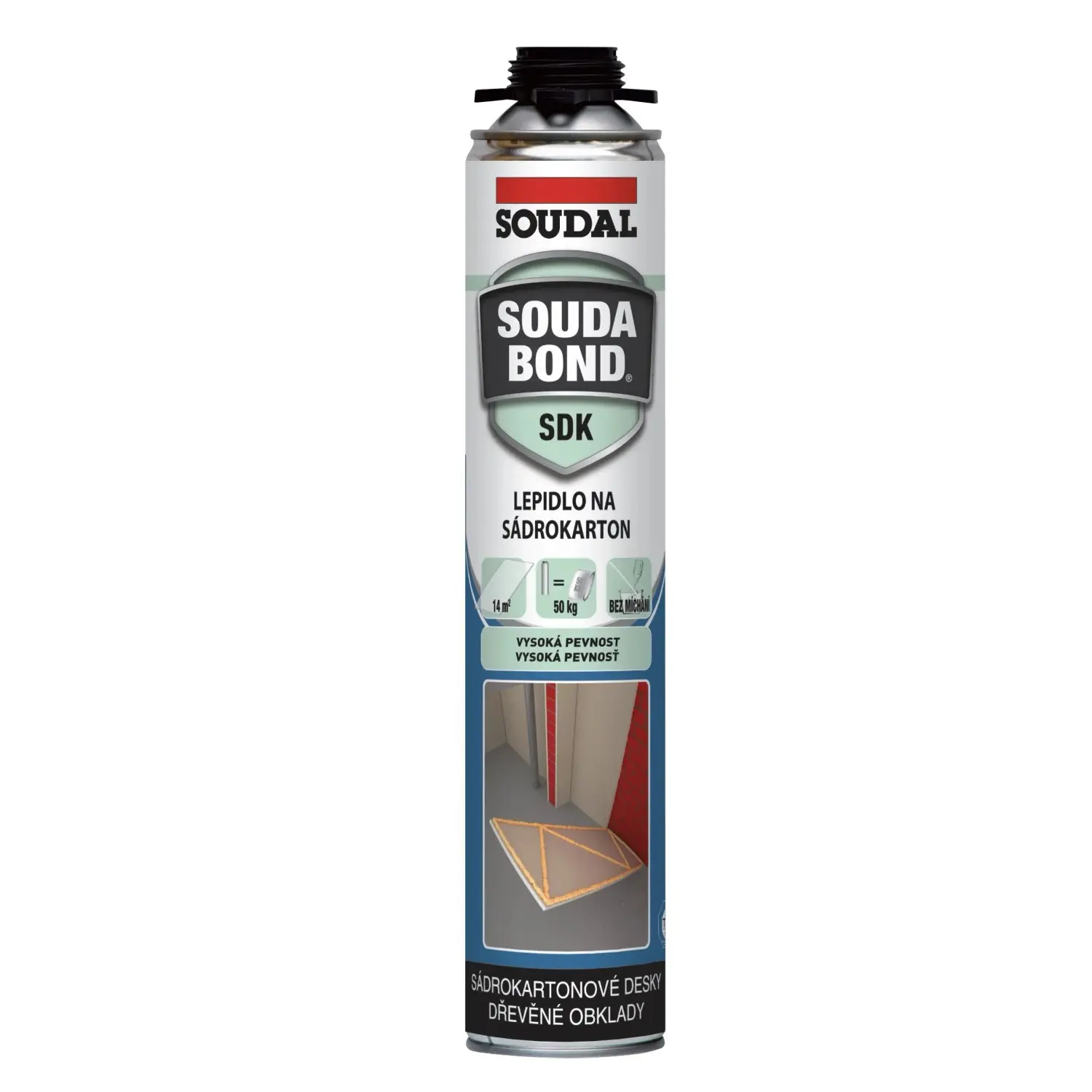 Pěna polyuretanová Soudal Soudabond SDK pistolová 750 ml