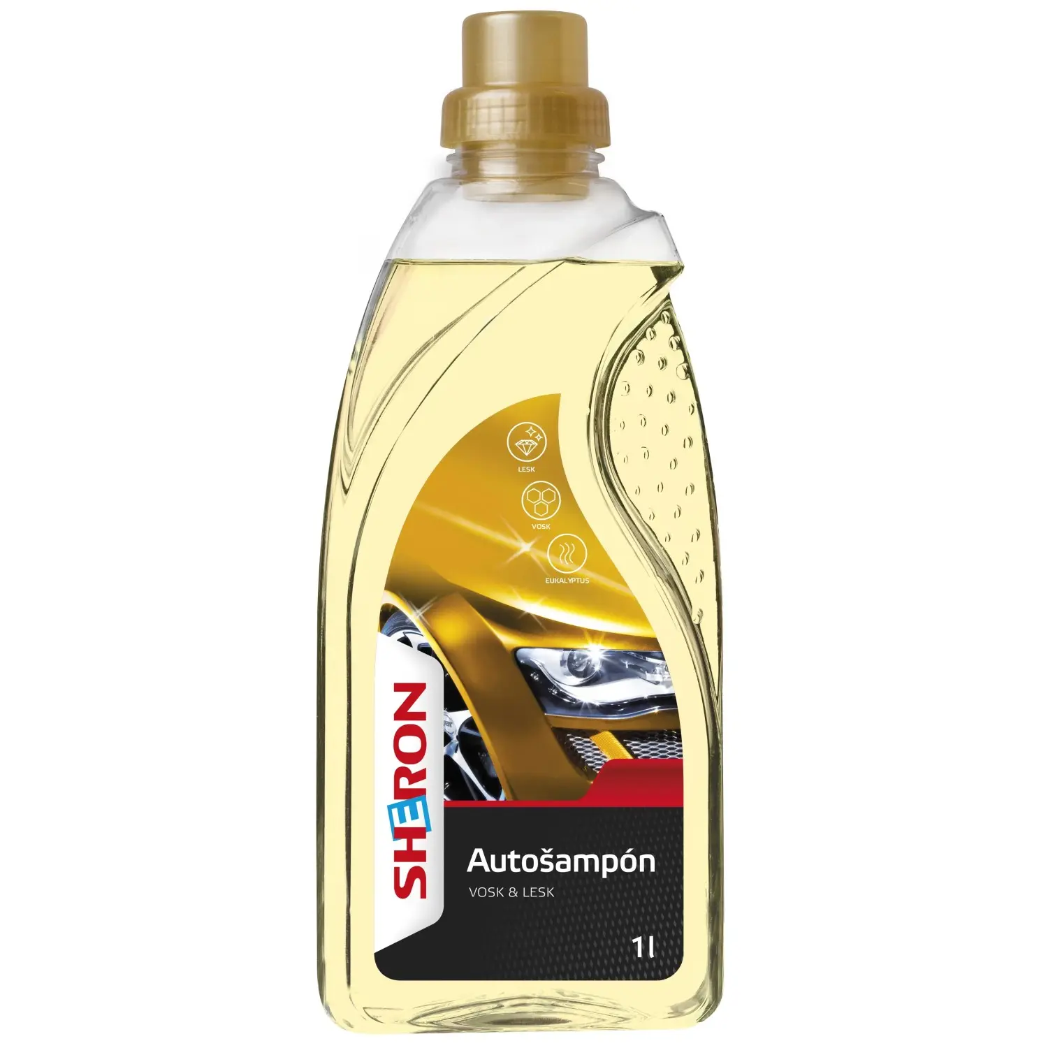 SHERON autošampon lesk a vosk 1L