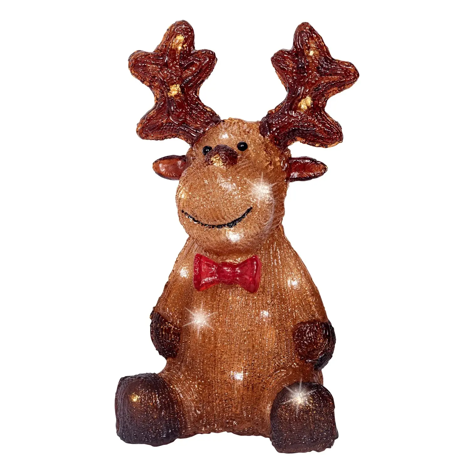 Lumineo Světelná figurka sob 30 LED studená bílá, 15 x 17 x 28 cm