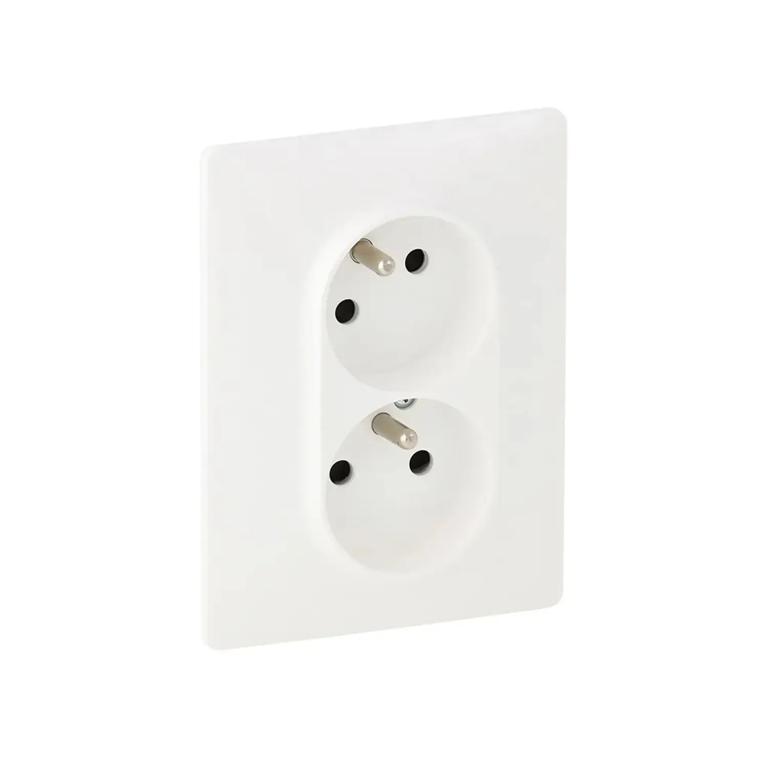 Legrand Valena LIFE dvojzásuvka bílá s clonkami 753186