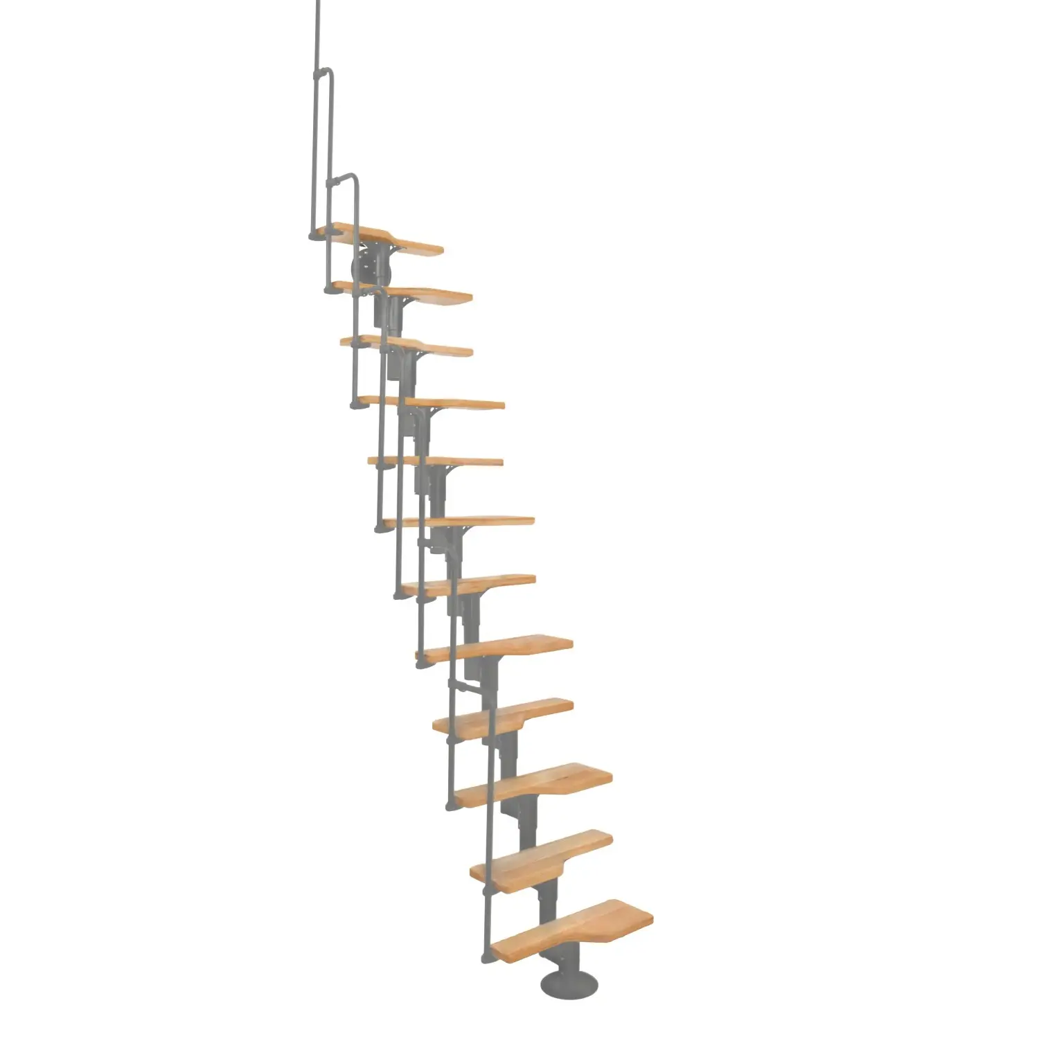 Minka STAIRS modulové schodiště Twister buk/šedá, 293,8 cm