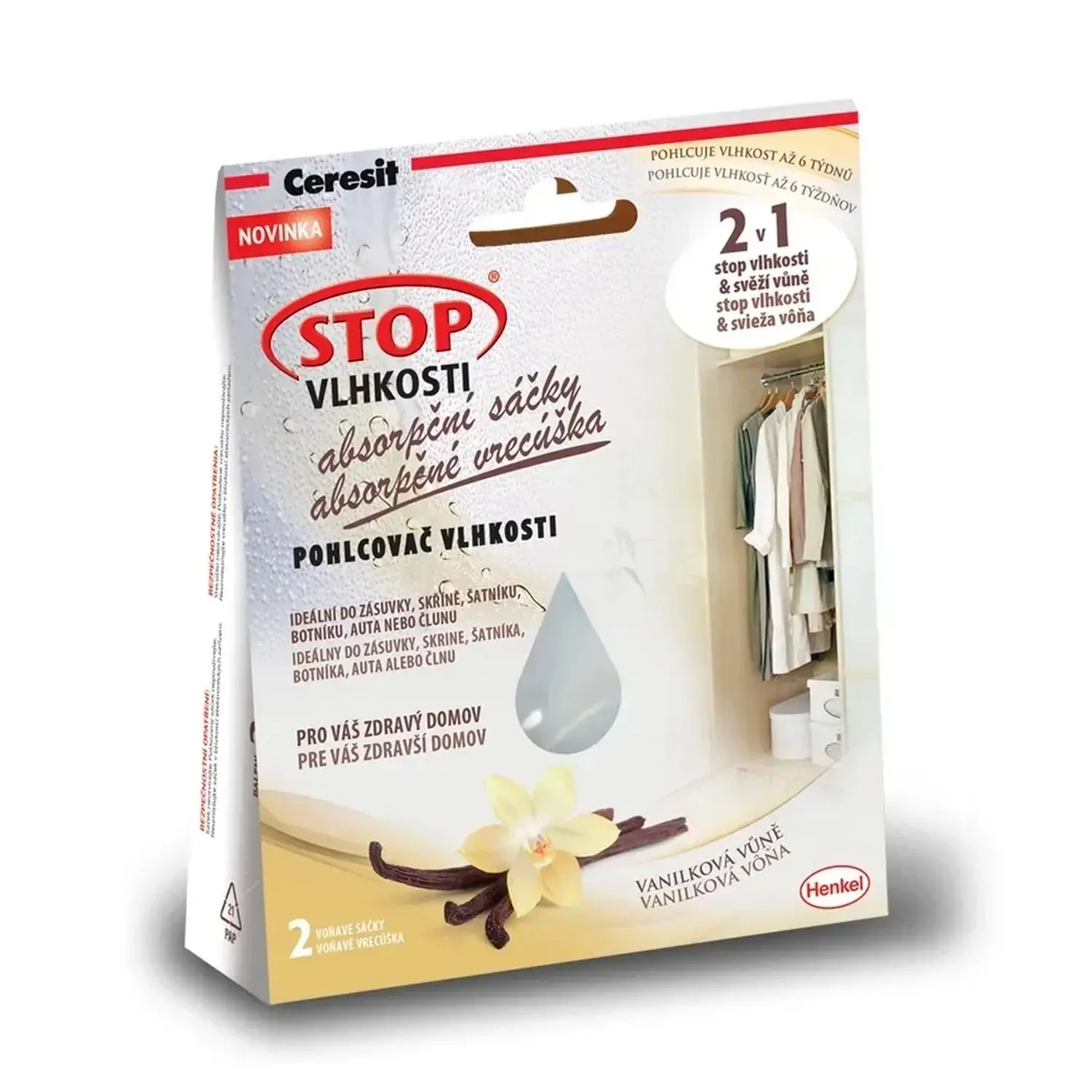 Ceresit Stop vlhkosti Absorpční sáčky 2 x 50 g vanilka