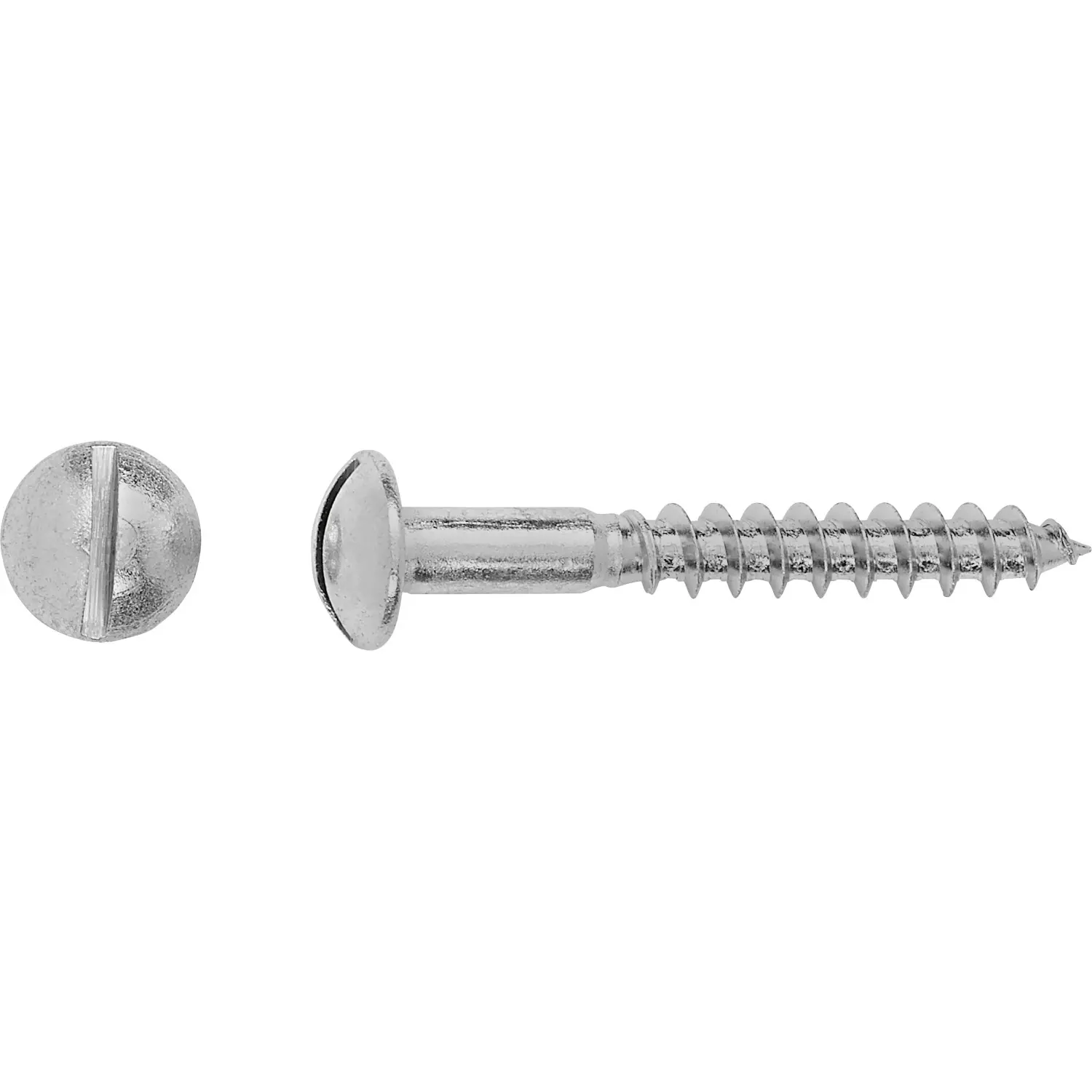 Vrut do dřeva s půlkulatou hlavou PZ bíle pozinkovaný 4 x 16 mm, 25 ks