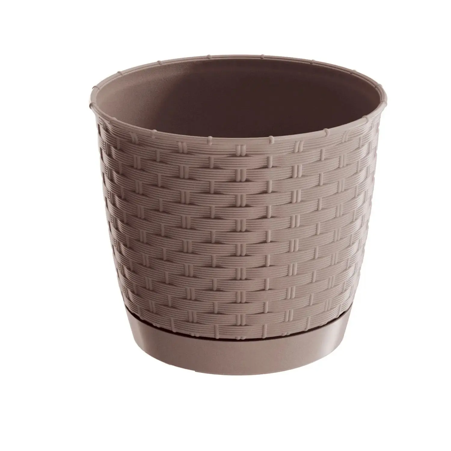 Prosperplast Květináč Ratolla Round mocca, varianta