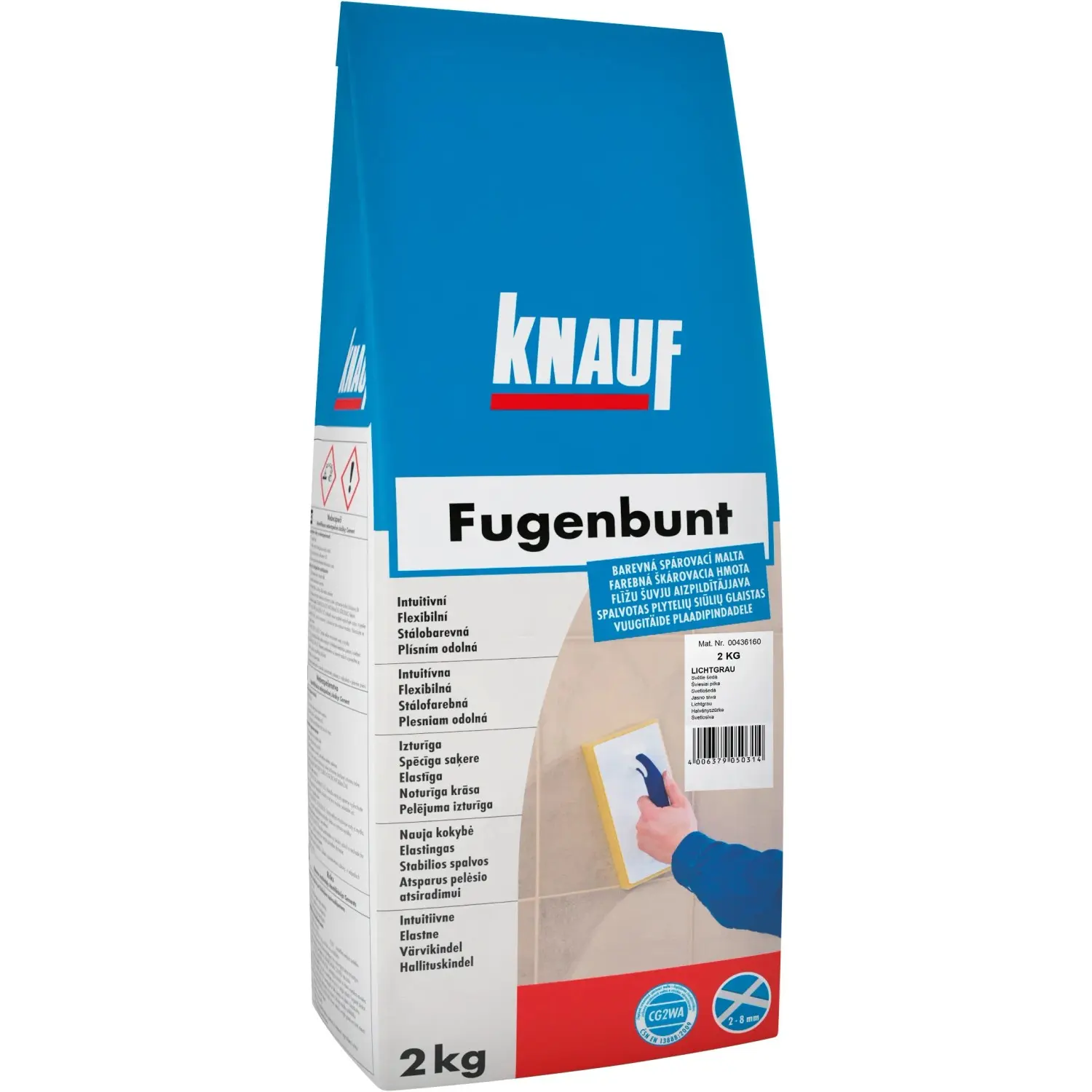 Spárovací hmota Knauf Fugenbunt lichtgrau 2 kg
