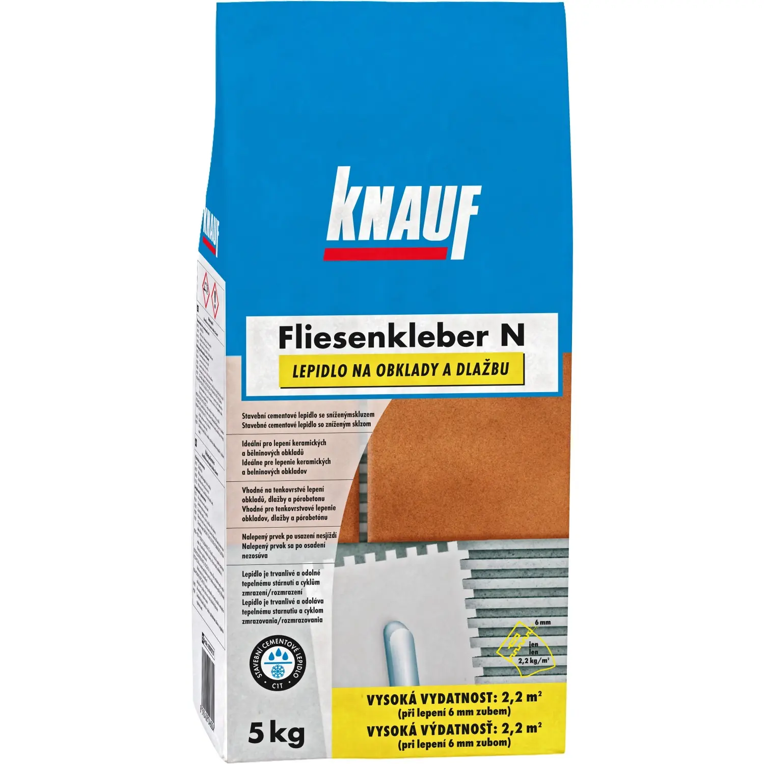 Lepidlo cementové C1T Knauf Fliesenkleber N 5 kg