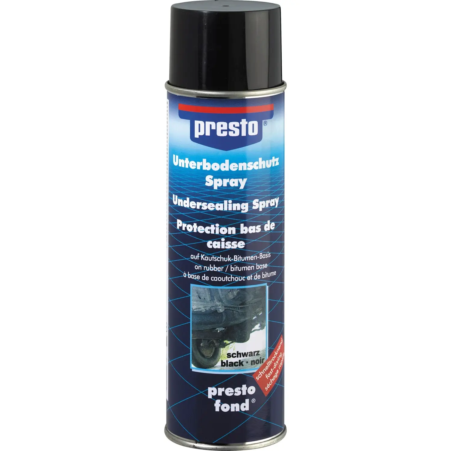 Ochrana podvozku a karoserie (Bitumen) Presto, 500 ml sprej
