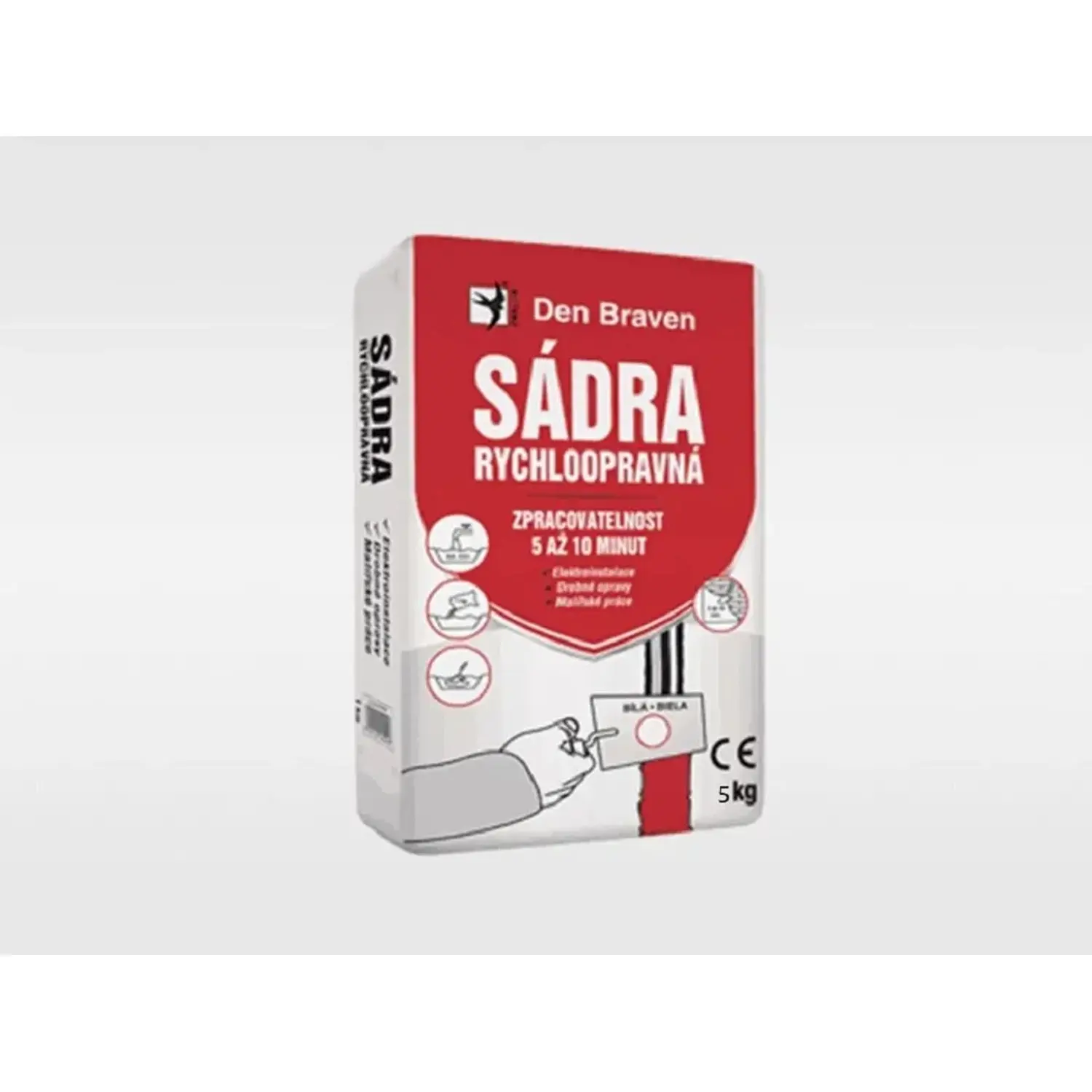 Sádra rychloopravná Den Braven 5 kg