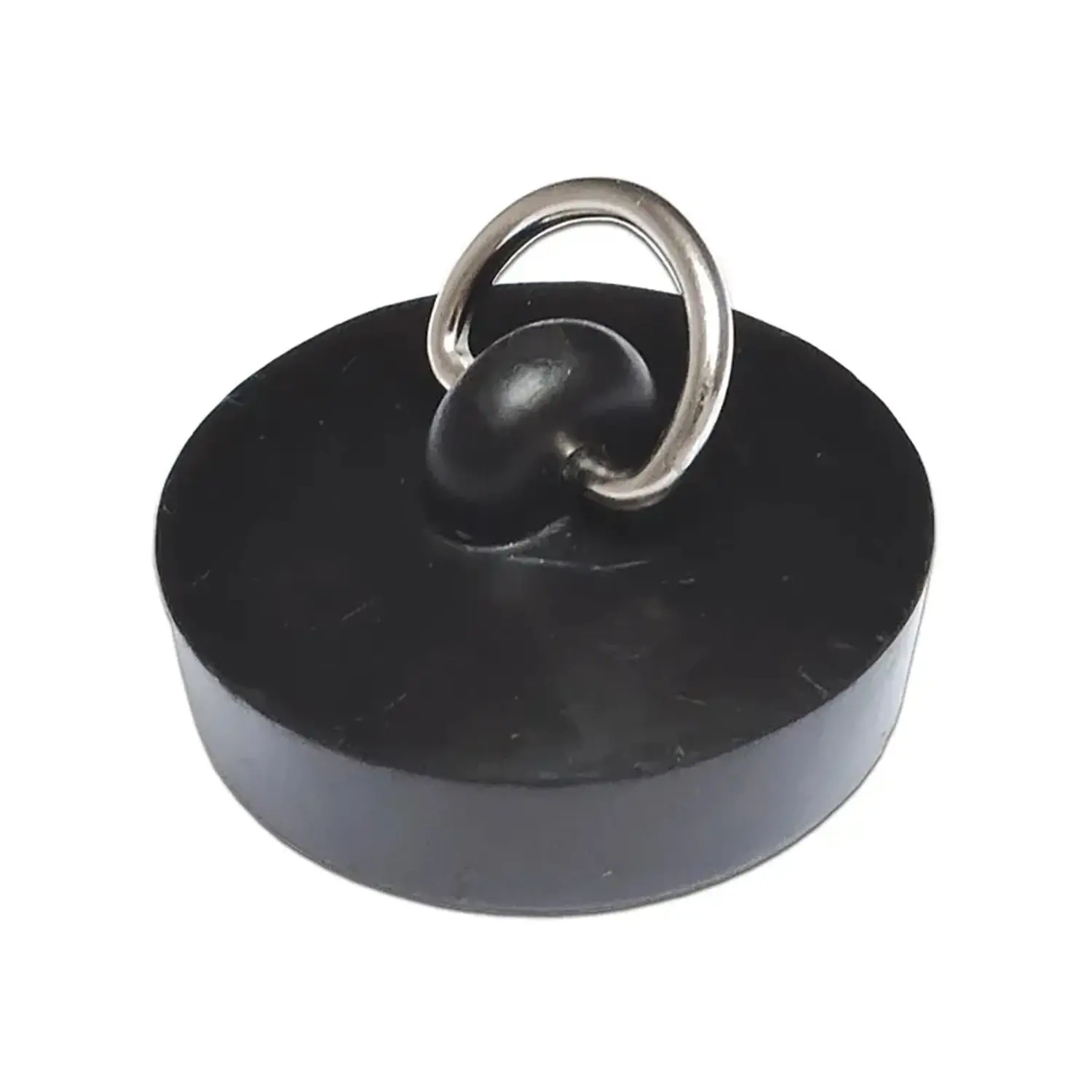Nezařazeno ZÁTKA 46MM,ČERNÁ S PŮLKROUŽKEM VANOVÁ,PRYŽ B2/17