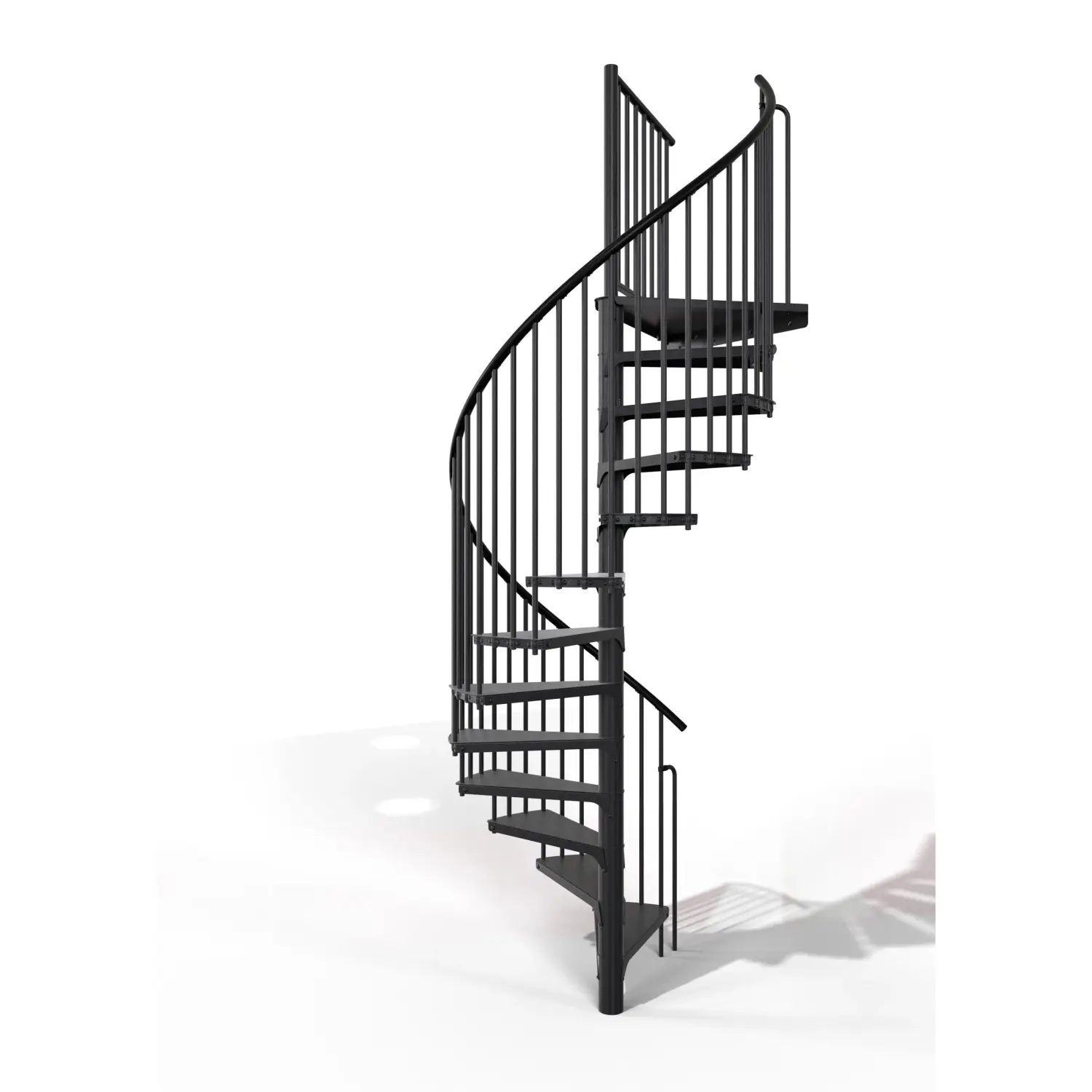 Minka STAIRS Kovové točité schodiště Rondo Smart černé pr. 120 cm