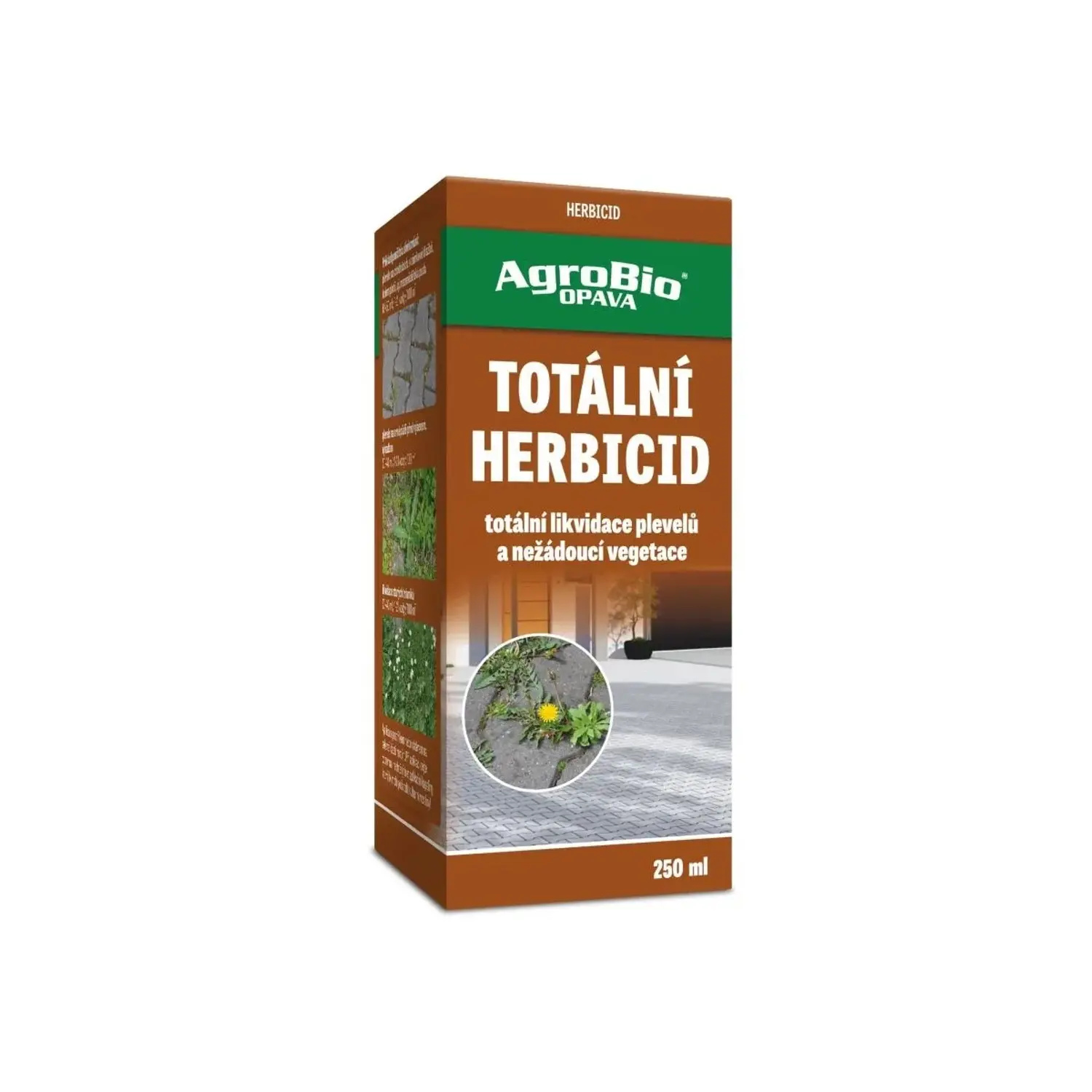 AgroBio OPAVA TOTÁLNÍ HERBICID totální likv.plevelů a nežádoucí vegetace 250 ml