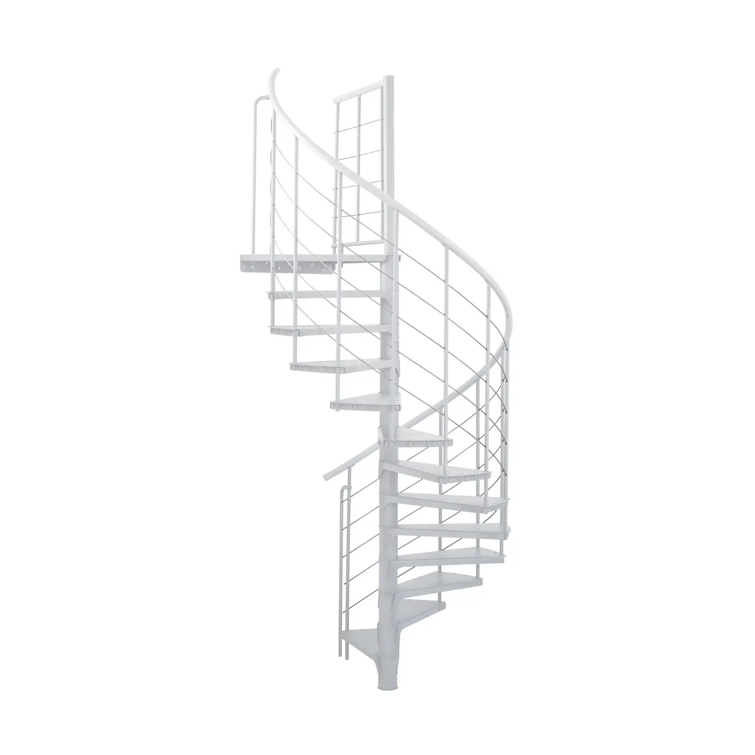 Minka STAIRS Kovové točité schodiště Spino Smart bílé pr. 160 cm