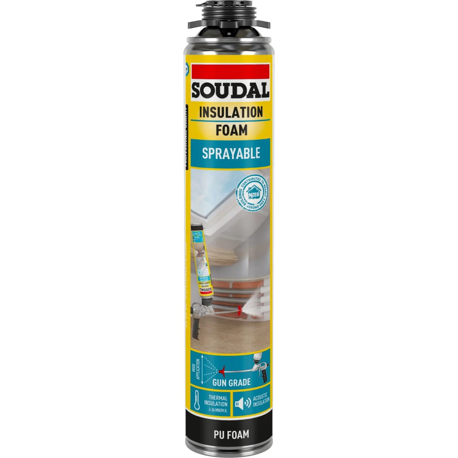 Pěna izolační stříkatelná Soudal