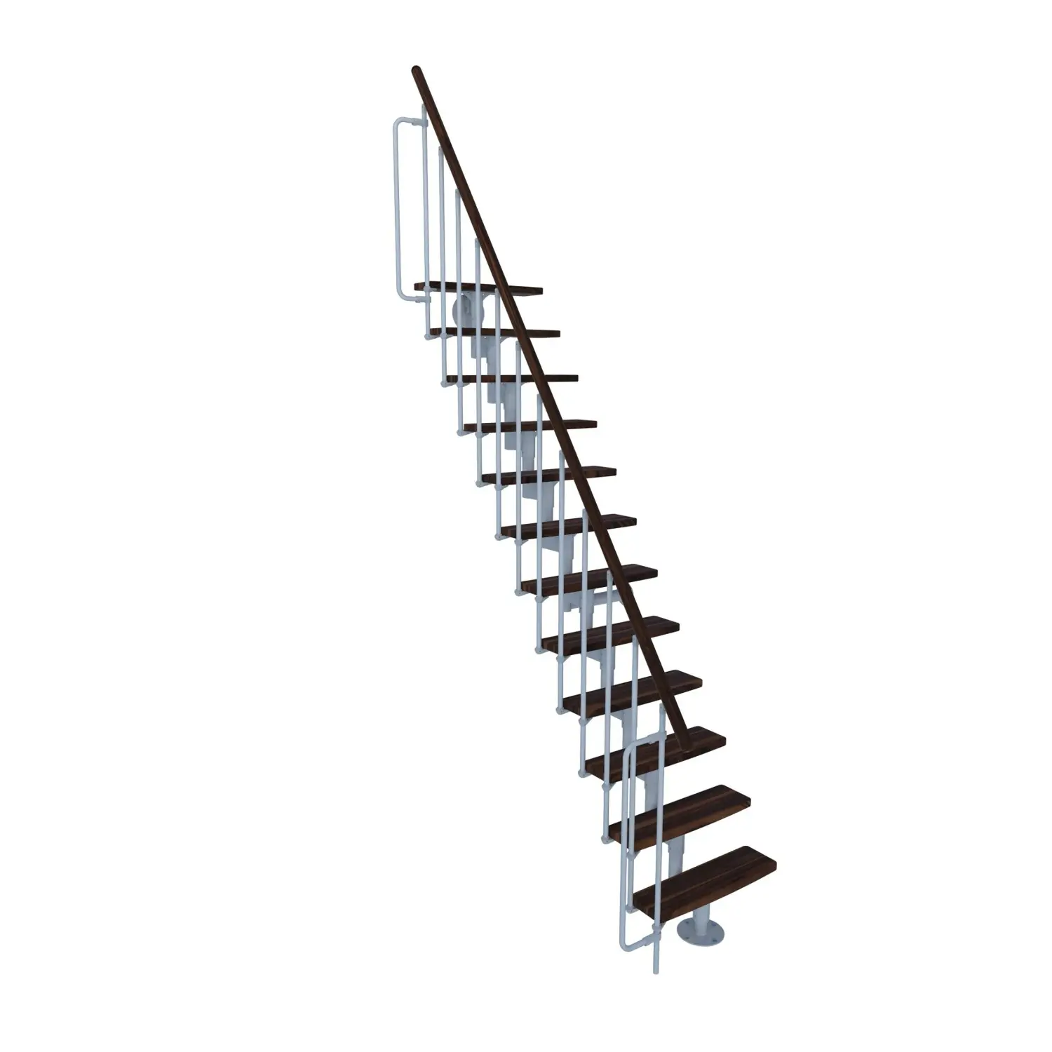 Minka STAIRS Přímé modulové schodiště Joker ořech/bílá, 304,2 cm