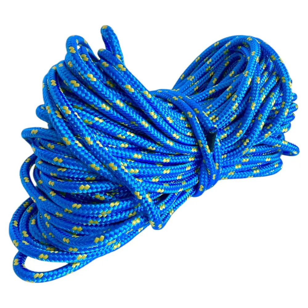 PPF 10 Polypropylenové lano pletené s jádrem - průměr 10mm, 20 metrů modré