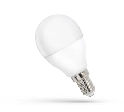 LED žárovka kulatá E14 8W teplá