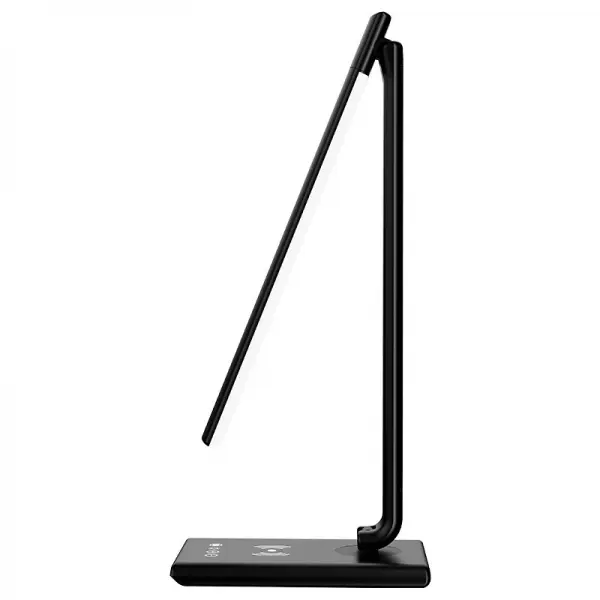 LED lampa MEGGIE stmívatelná s bezdrátovým nabíjením a USB 8W - DL3304/W/B Černá
