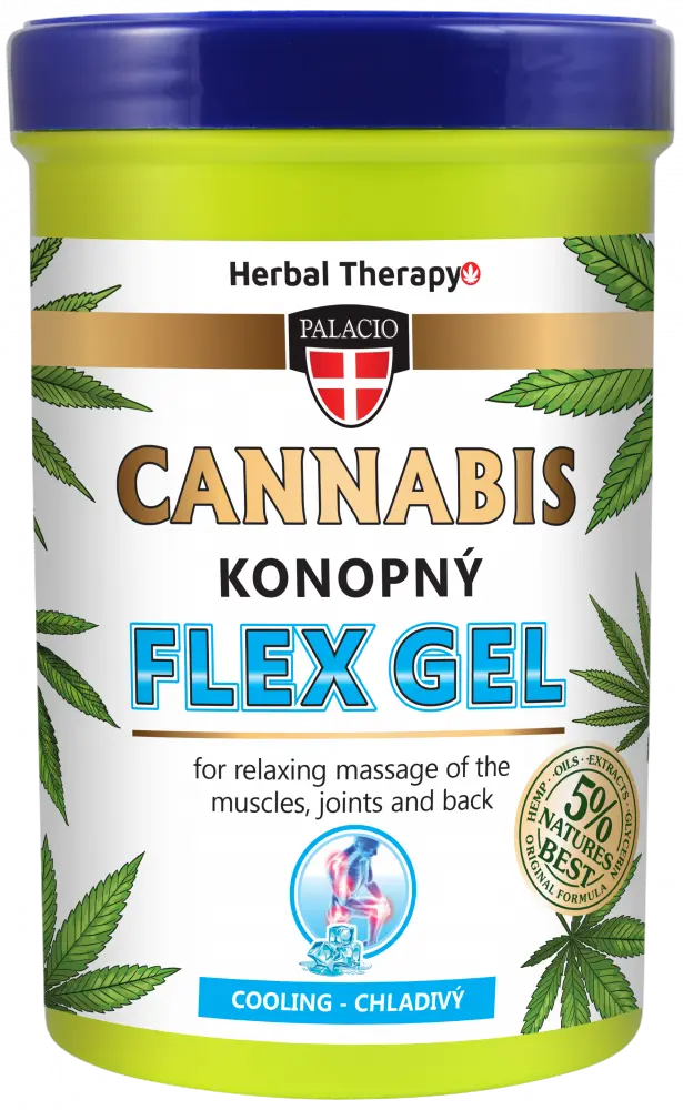 Palacio Konopný masážní Flex gel, chladivý 380 ml
