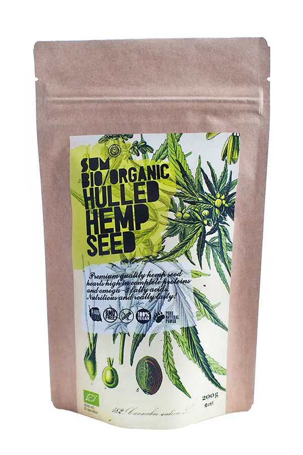 SUM bio organic loupané konopné semínko, 200 g