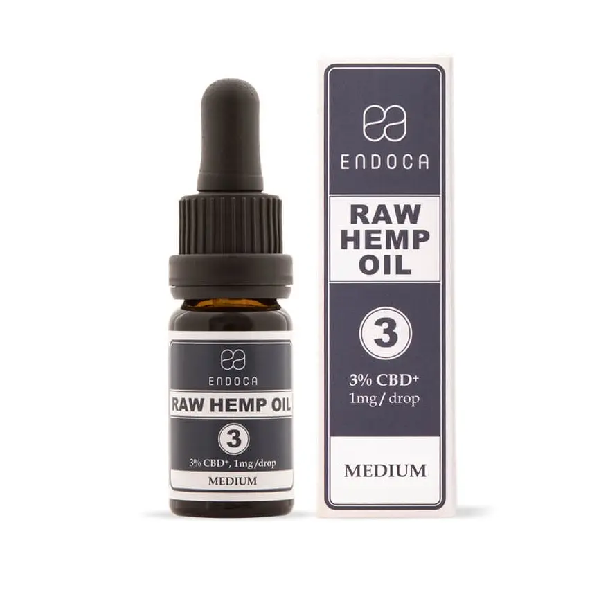 Endoca RAW CBD + CBDa olej 3%, 300 mg, 10 ml