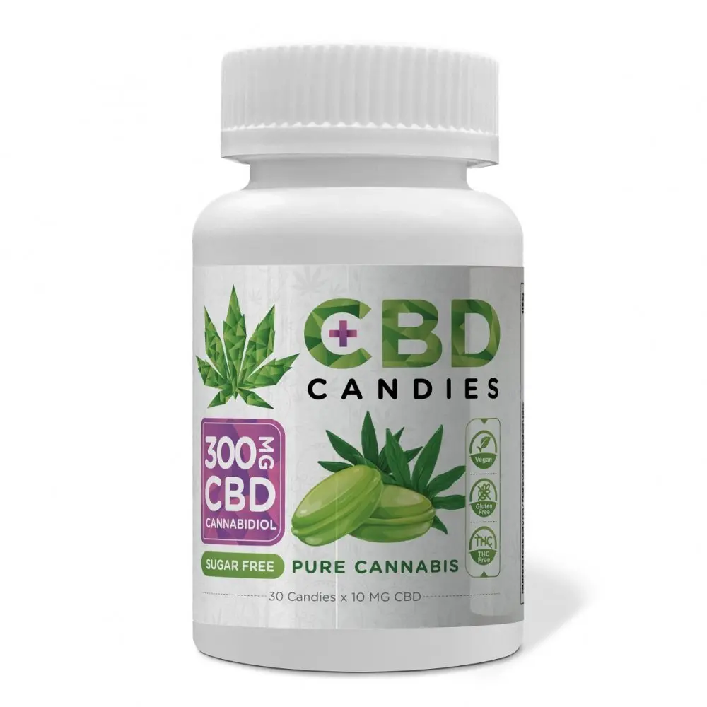 Euphoria CBD Bonbóny Cannabis 300 mg CBD, 30 ks x 10 mg, 120 g