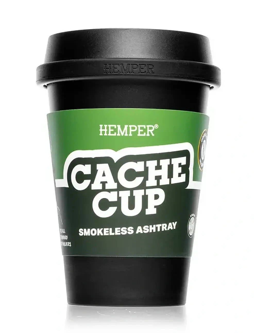 HEMPER Cache Cup Smokeless Popelník - černý