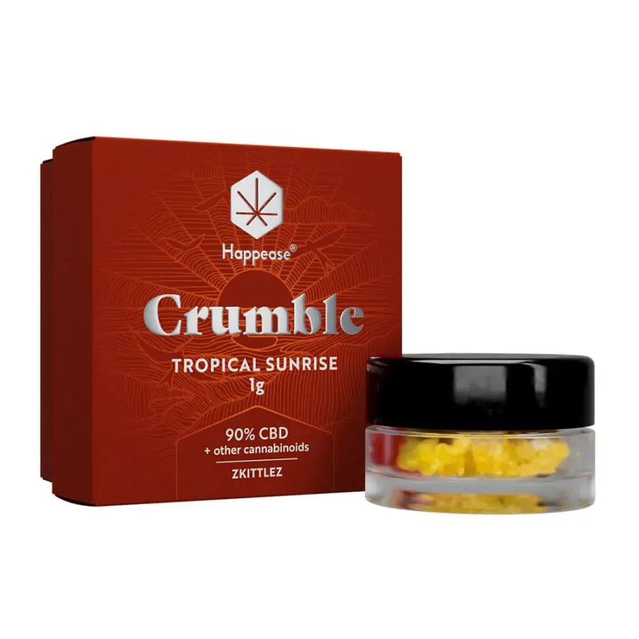 Happease - Extrakt Tropical Sunrise Crumble, 90% CBD, 1 g