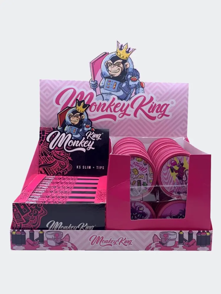 Monkey King Papírky s Filtry a Drtička (Bubblegum Edice)