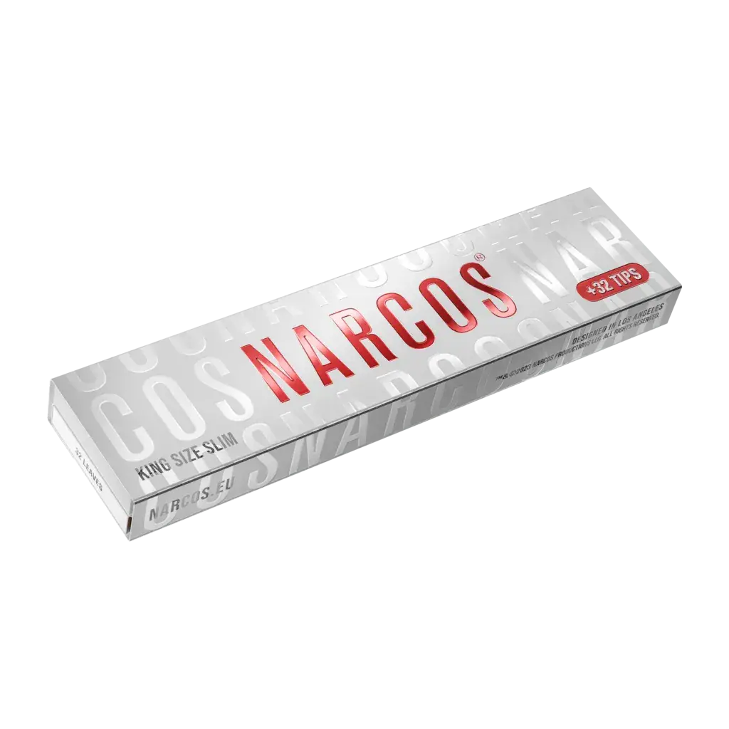 Narcos White Edition King Size Slim balící papírky + tips