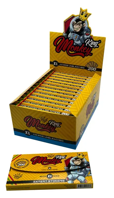 Monkey King Wood KS Slim XL, blok 200, 1 booklet
