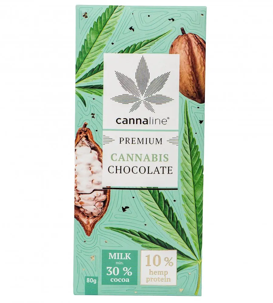 CANNALINE Konopná čokoláda mléčná, 80 g