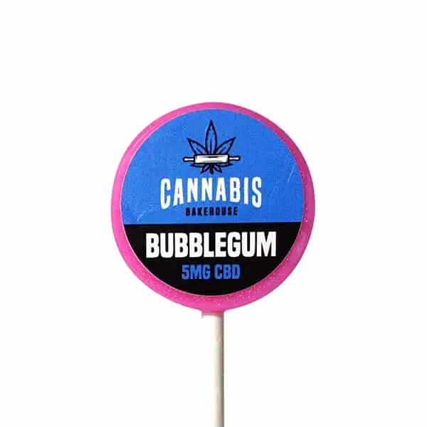 Cannabis Bakehouse CBD Lízátko - Bubblegum, 5 mg CBD, 13 g