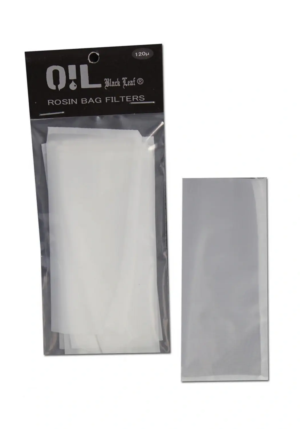 Oil Black Leaf Rosin Filter Bags 50mm x 110mm, 30u - 250u, 10ks 10 ks 250u