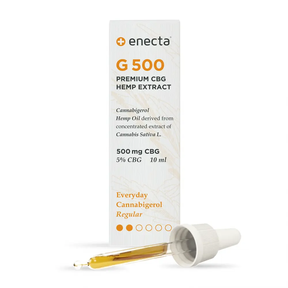 Enecta CBG Konopný olej 5%, 500 mg, 10 ml