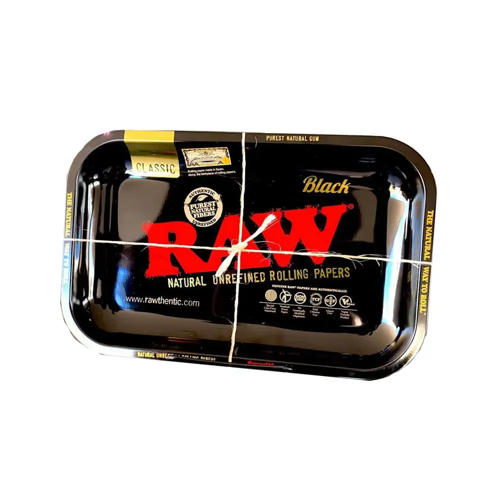 RAW – Černý Střední Kovový Balící Tácek