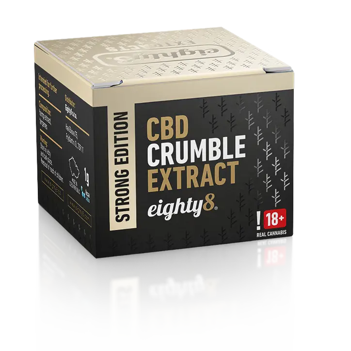 Eighty8 Crumble Extrakt 85 % CBD, THC 0,2%, 1 g