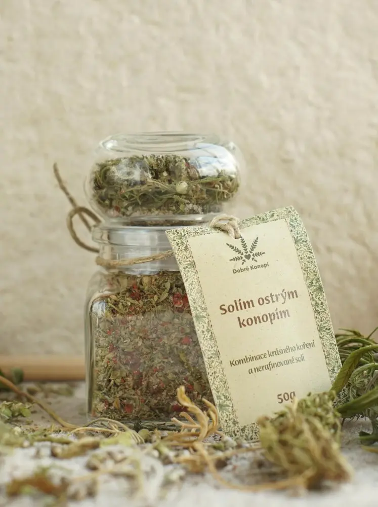Dobré Konopí Solím ostrým konopím, v lahvičce, 50 g