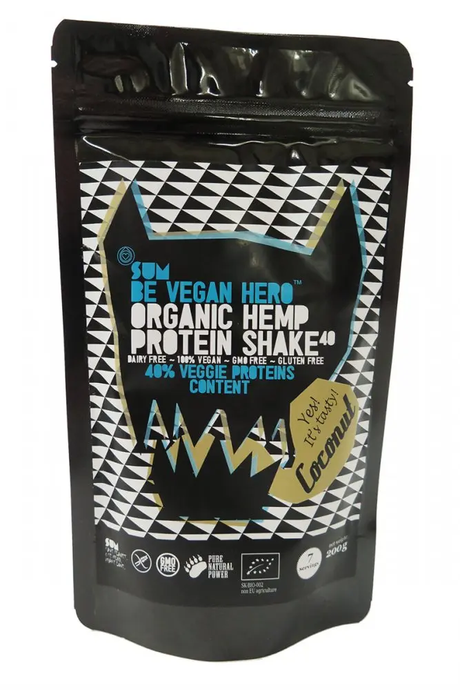 SUM Konopný protein shake Be Vegan Hero Kokos, 200 g