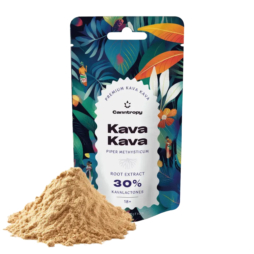 Canntropy Kava Kava (Piper methysticum) Kořenový Extrakt 30 % Kavalaktonů, 5 g – 100 g