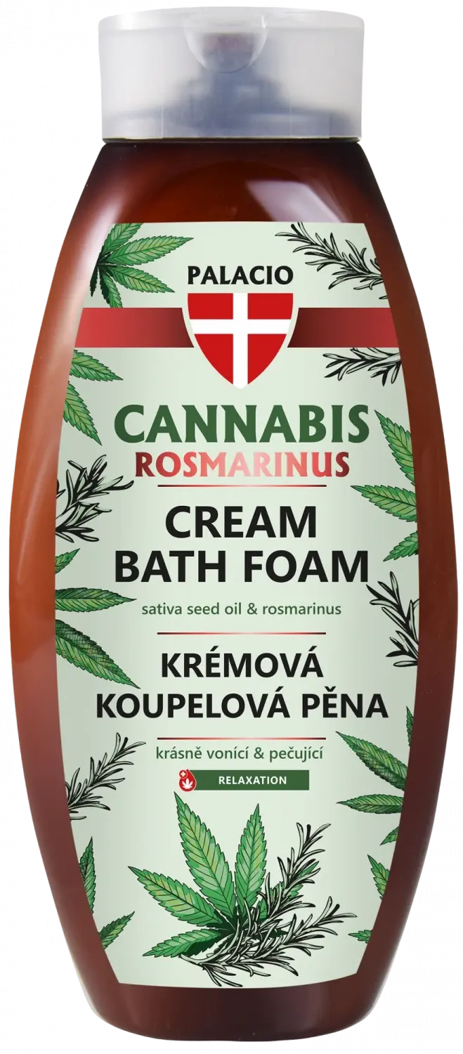 Palacio Cannabis Rosmarinus koupelová lázeň, 500 ml