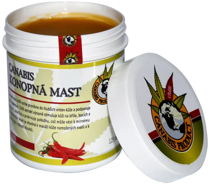 Canabis Product Konopná mast s chilli, 125 ml