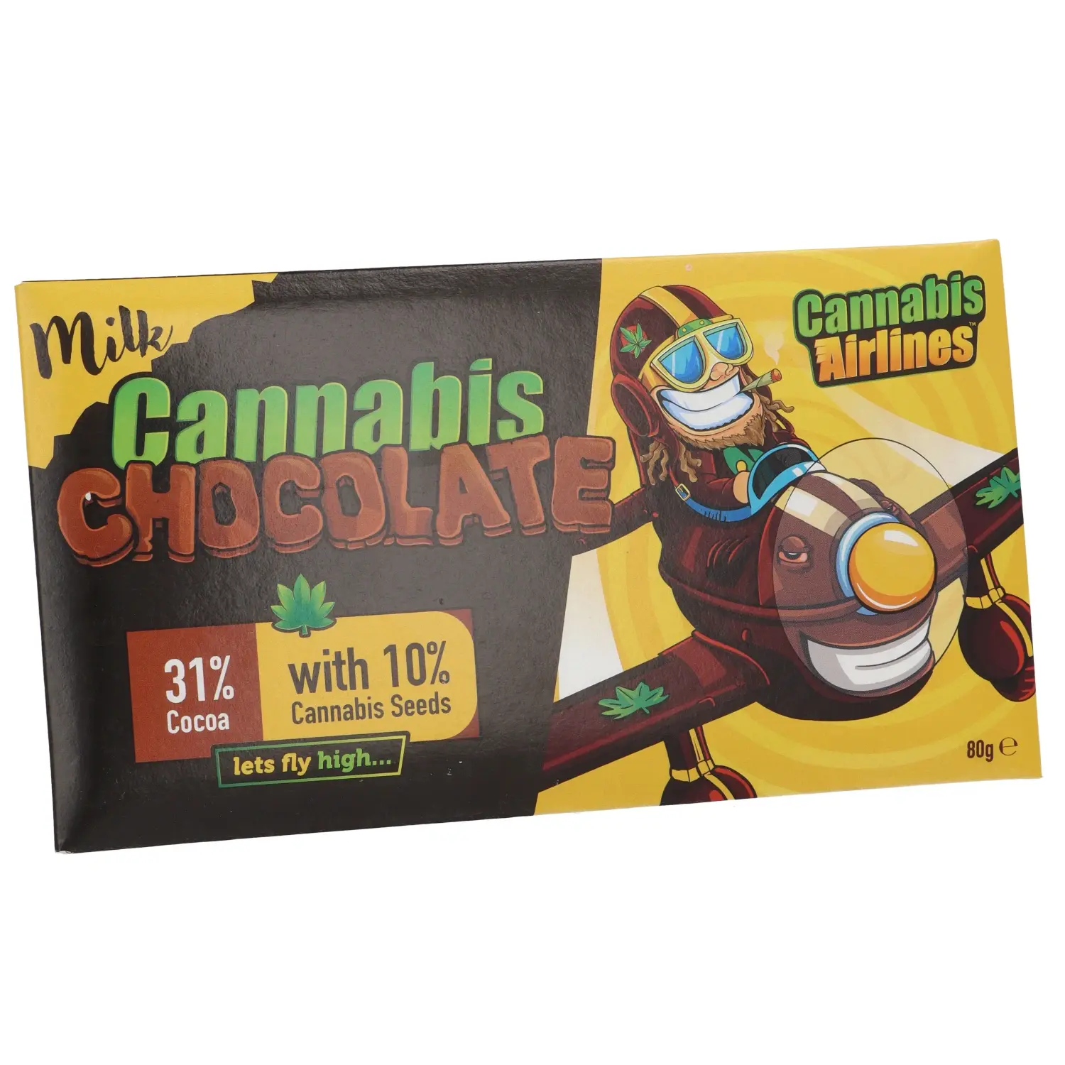Cannaline Cannabis Airlines konopná mléčná čokoláda, 80 g