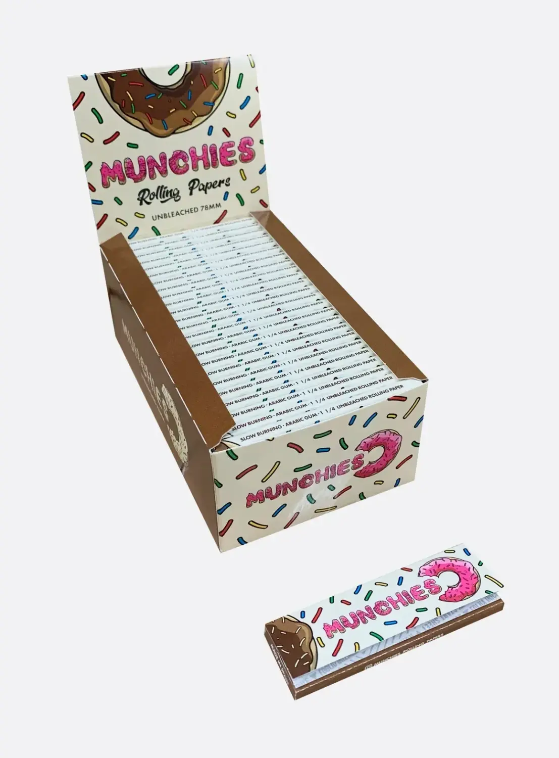 Monkey King Medium 1¼ balící papírky Munchies nebělené, 1 booklet