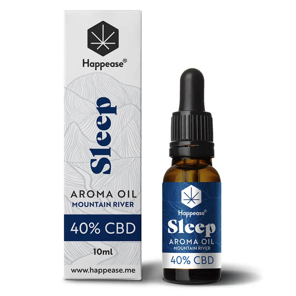 Happease Sleep CBD Olej Mountain River, 40% CBD, 4000 mg, 10ml