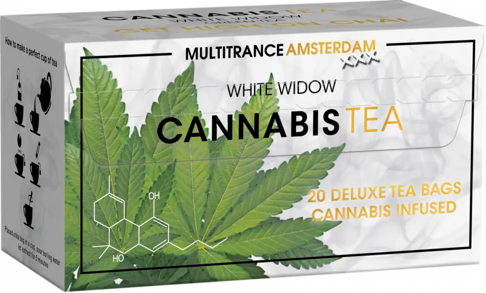 Zelený čaj Cannabis White Widow (krabička 20 sáčků), 30 g