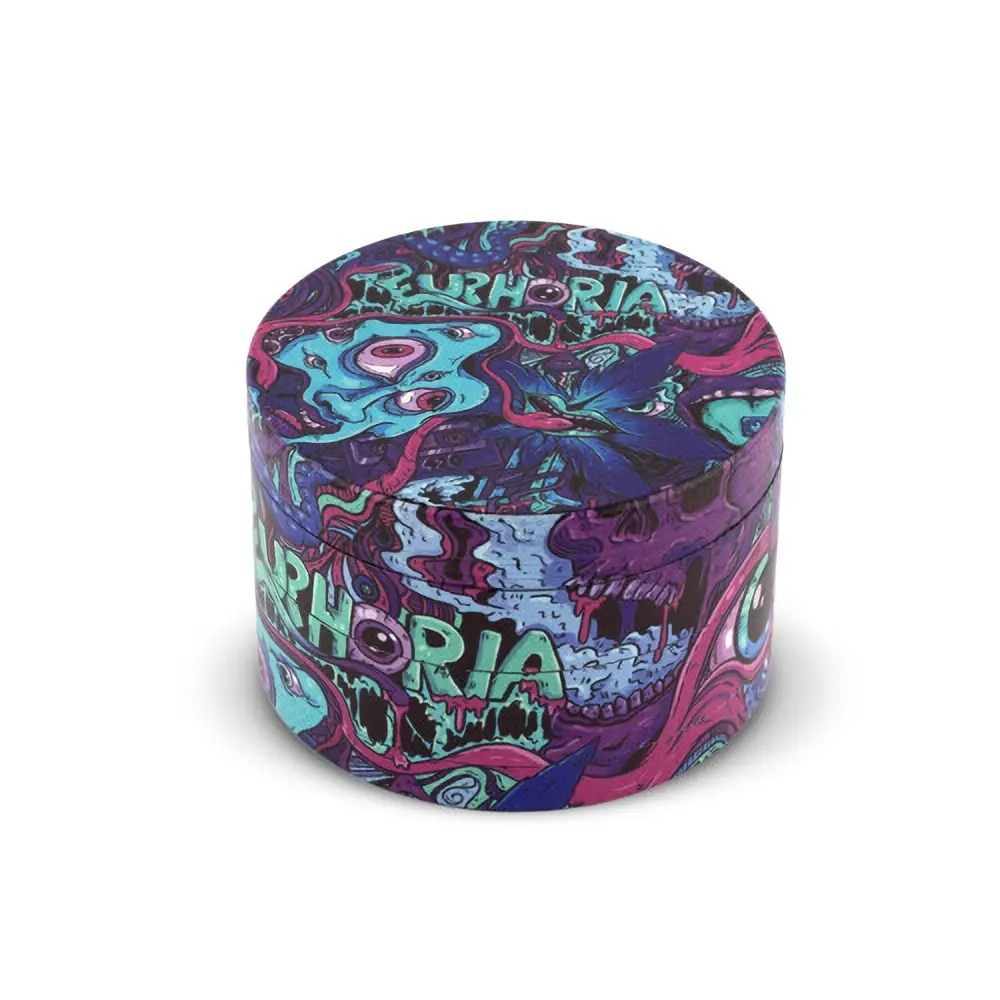 Euphoria kovová drtička Psychedelic 63 mm - 4 díly