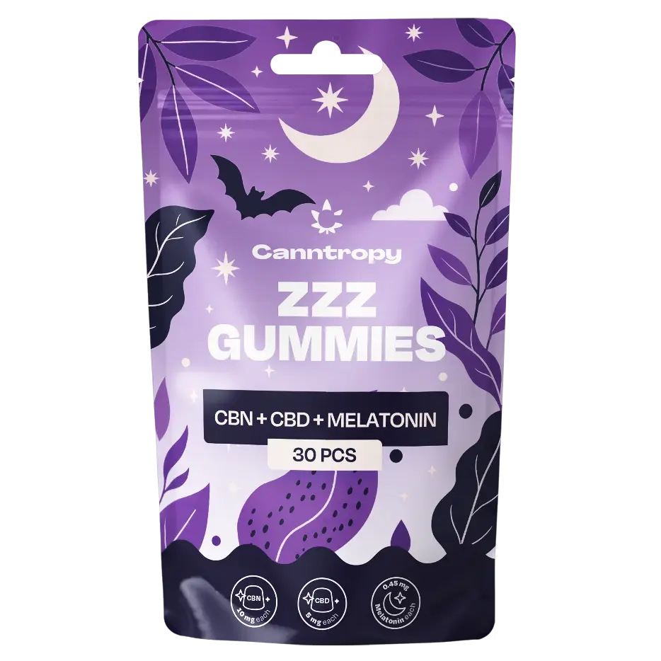 Canntropy CBN + CBD + Melatonin Sleep Gummies 30 pcs x 5mg, 20g